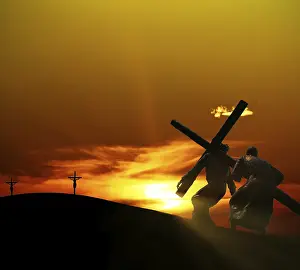 Crucified Jesus Christ Image Prints: Easter