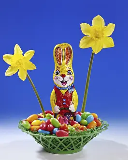 Chocolate Easter Bunny Prints: Easter bunny made of chocolate