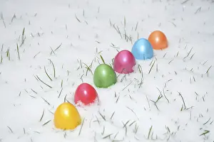 Colorful Easter Eggs Prints: Easter egg, eggs, Easter, blue