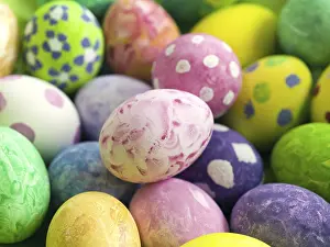 Colorful Easter Eggs Prints: Easter eggs