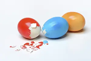 German Easter Tradition Prints: Easter eggs, egg pecking, Easter tradition