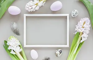 Easter Mockup Prints: Easter mockup with white frame