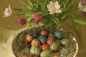 Embellished Easter Eggs Prints: Easter nest