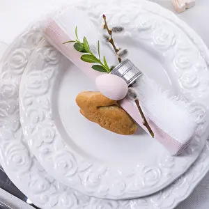 Empty Dining Room Prints: Easter table