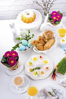 Empty Dining Room Prints: Easter table