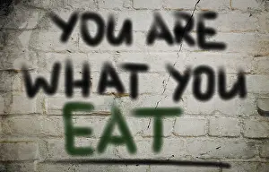 Healthy Eating Concept Prints: Eating Concept