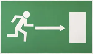Emergency Exit Sign Prints: Emergency exit sign