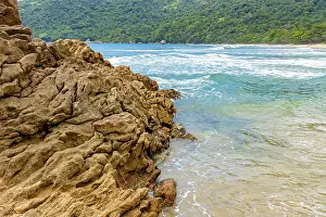 Tropical Forest Landscape Prints: The encounter between the rocks