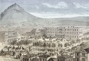 Syntagma Square Greece Prints: End of constitutional monarchy
