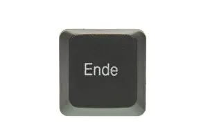 Computer Keyboard Key Prints: Ende, end key of a computer keyboard
