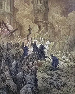 Historic Artwork Prints: Entry of the Crusaders into Constantinople