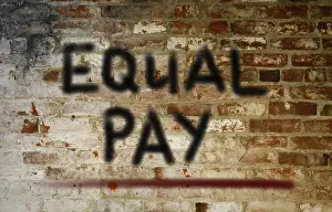 Symbolic Picture Of Equality Prints: Equal Pay Concept