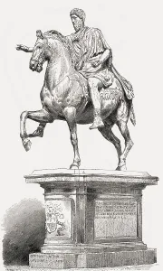 Roman Emperor Marcus Aurelius Prints: Equestrian Statue of Marcus Aurelius