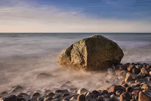 Fischland Darss Zingst Scenery Prints: Erratic boulder on the Baltic coast