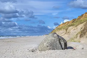 Images Dated 10th September 2024: Erratic Boulder Beach Print