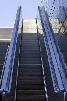 Empty Stairway Prints: Escalator