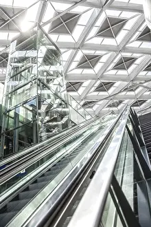 The Hague Train Station Prints: Escalators to the White Station