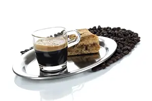 Pastry And Drink Pairing Prints: Espresso and danish