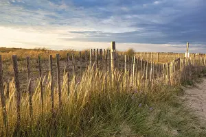 Deserted French Beach Prints: Evening atmosphere on the beach