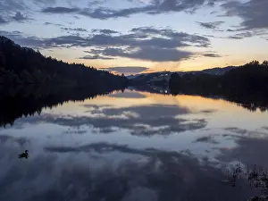 Evening Atmosphere Prints: Evening atmosphere after sunset