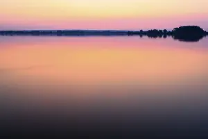 Lower Saxony Landscape Photography Prints: Evening at Lake Dummer, sunset