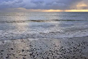 German Federal Republic Coastline Prints: Evening light at the beach on the dune