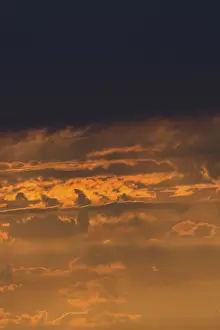 Evening Sky Bavaria Prints: Evening sky with reddish coloured clouds