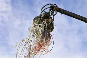 Environmental Pollution Control Prints: Excavator with cable