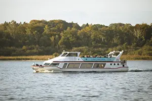 German Federal Republic Nature Reserve Prints: Excursion boat on the Muritz