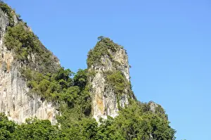 High Altitude Photography Prints: Exotic high cliffs of limestone mountain