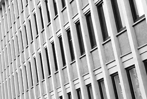 Deserted Building Facade Prints: Facade
