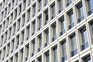 Deserted Building Facade Prints: Facade of a B