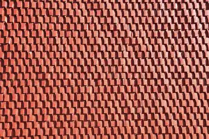 Deserted Building Exterior View Prints: Facade cladding made of red textured panel
Faade cladding made of red textured panel