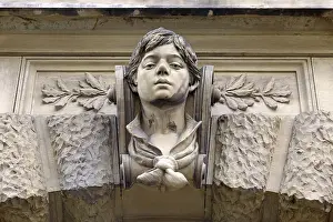 Deserted Building Frontage Prints: Facade head