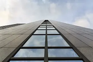 North Rhine Westphalia High Rise Prints: Facade of an office tower with windows