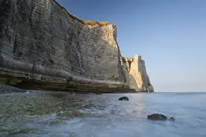 Alabaster Coast France Prints: Falaise d'Aval chalk cliffs