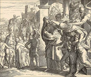 Julius Schnorr Von Carolsfeld Prints: Fall of Jerusalem, Old Testament