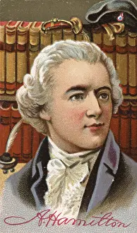 Alexander Hamilton Prints: Alexander Hamilton Print, 19th Century Collector's Picture