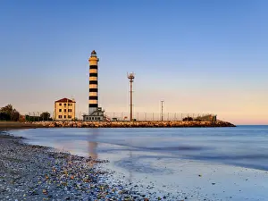 Atmospheric Evening Shots Prints: Faro lighthouse in the evening light