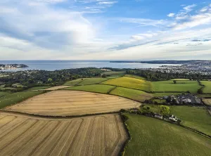 British Countryside Aerials Prints: Fields and farmlands from a drone