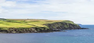 Mothecombe Beach Prints: Fields and Farms Cliffs over cliffs