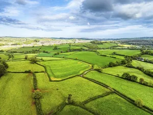 Fields From Above UK Prints: Fields and Farms from a drone, Devon