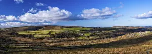 Haytor Rocks Landscape Prints: Fields and meadows in Haytor Rocks