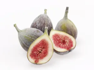 Fig Nutrition Facts Prints: Figs, three whole and two halves