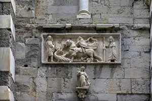 Sacred Building In Northern Italy Prints: Figurative representation of St George