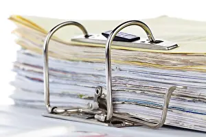 File Folder Storage Prints: A file folder with documents and papers