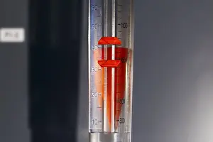 Laboratory Apparatus Prints: Filter for measurements with bright orange float