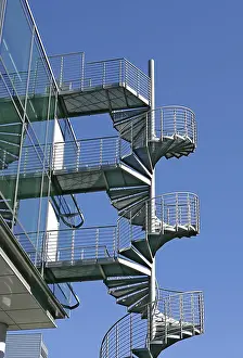 Steel Building Design Prints: Fire escape