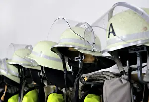 Protective Headgear Prints: Fire helmets