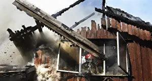 Firefighter Occupation Prints: Fireman at work. Four drills
